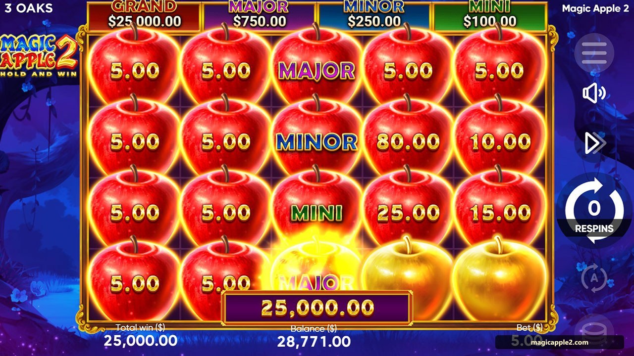 Magic Apple 2 Oltin olma Mystery belgisi Mini Minor Major darajasini ochayotgan lahza