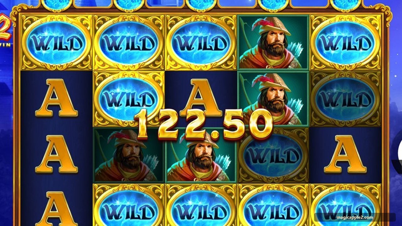 Magic Apple 2 Free Spins ichida yopishgan Mirror Wild belgisi g‘ildirakda