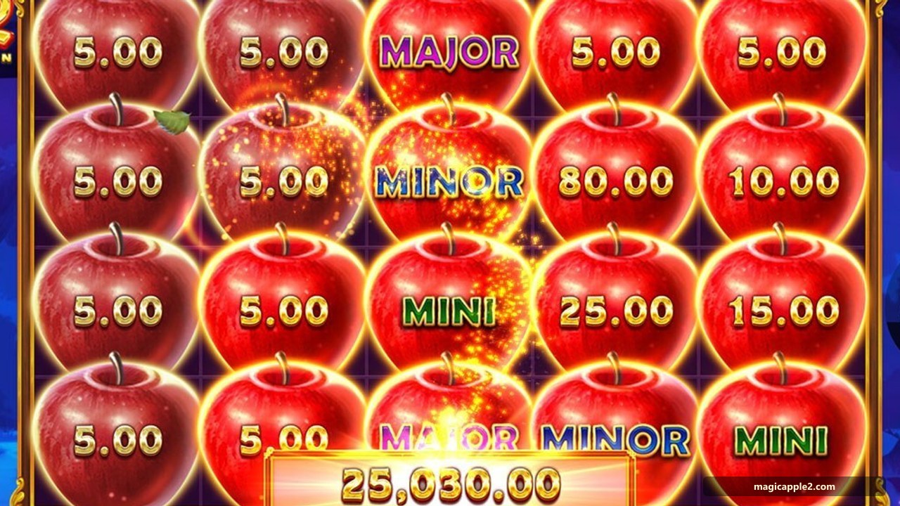 Magic Apple 2 yutuq momenti: g‘olib to‘lov liniyasi va chaqnayotgan belgilar